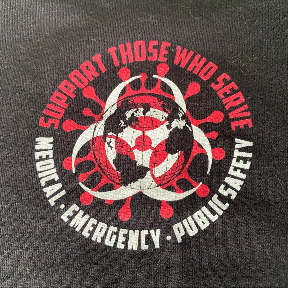 1st Responder shirt -BIOHAZARD, Law Enforcement, Fire Rescue, EMT, pandemic swag